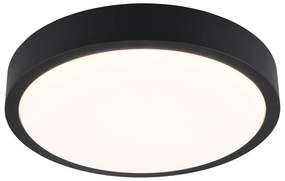Plafonieră neagră LED ø 40 cm Iseo – Trio