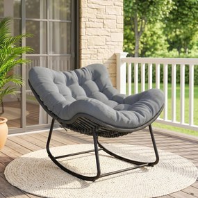 Outsunny Fotoliu ou ratan | Aosom Romania