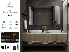 SMART oglindă LED cu iluminare M4 premium + SmartScreen with Apple TV