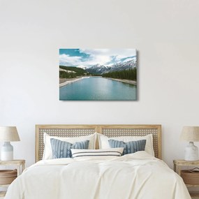 Tablou cu peisaj montan (90x60 cm)