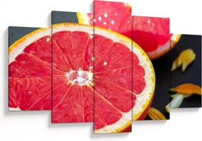 Tablou cu grapefruit tăiat (150x105 cm)