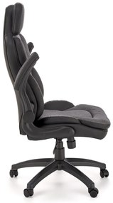 Scaun de birou Valerio negru/gri H128 cm