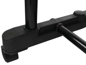 Cuier mobil, inox plastic negru, OLIVER Negru