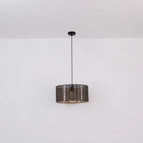 Lustră pe cablu Globo 15450H ABINY 1xE27/60W/230V auriu/negru