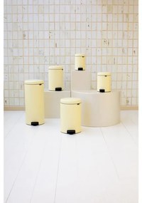 Cos cu pedala Brabantia NewIcon 649044, 20 L, Inchidere lina, Baza antiderapanta, Galben