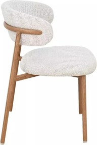 Scaun tapițat Elton II 255 bej deschis/stejar
