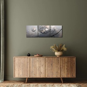Tabloul bilelor abstracte (cu ceas) (90x30 cm)
