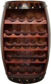 Raft pentru sticle- Bar design colonial Chateau 80cm coffee