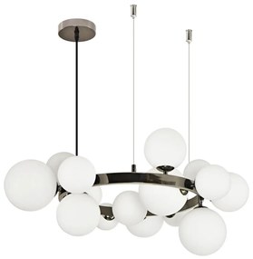 Lustră LED pe cablu Brilagi MILLA 15xG9/3W/230V crom lucios/alb