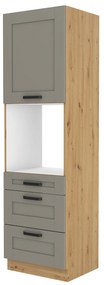 Dulap de bucătărie pentru alimente Lucid 60 DPS 210 3S 1F (Stejar artisan + claygrey). 1045512