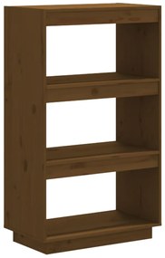 810867 vidaXL Bibliotecă/Separator cameră maro miere 60x35x103cm lemn pin
