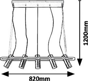 Rabalux 6430 - Lustră LED pe cablu RAVEN LED/25W/230V