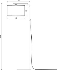 Lampă de podea ARDEN 1xE27/15W/230V bej