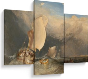 Tablou - William Turner, Fishing Boats with Hucksters Bargaining for Fish, reproducere (90x60 cm)