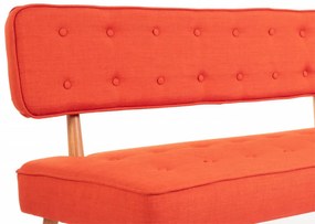 Canapea 2 Locuri, Lemn Solid, Westwood Loveseat, Caramiziu