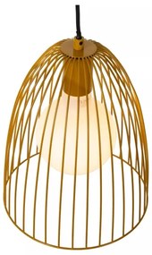 Lustră pe cablu Lucide 74417/01/44 MACARONS 1xE27/40W/230V d. 24,5 cm galben