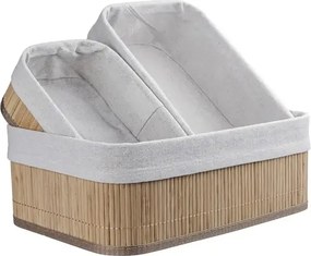 Set 3 Coșuri din Bambus