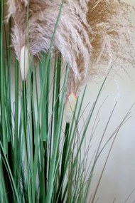 Plantă artificială decorativă, tip stuf verde, H170 cm, „Fleur”