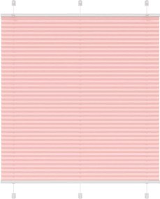vidaXL Jaluzea plisată roz 120x100 cm Lățime țesătură 119,4 cm