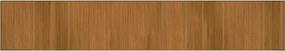 vidaXL Covor dreptunghiular, maro, 70x400 cm, bambus