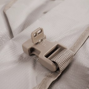 Cada cu hidromasaj gonflabil, gri maroniu Taupe/alb, 4-6 pers., 910 l, KAMINO NEW TYP 4