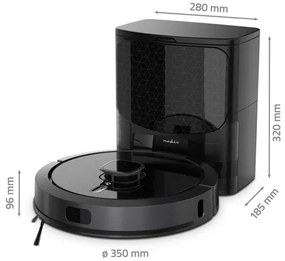 Nedis WIFIVCL002CBK - Aspirator robot Wi-Fi Tuya cu mop, negru + DO