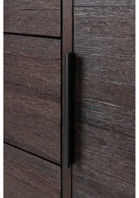 Comodă maro joasă din lemn de tec 135x82 cm Webster – White Label