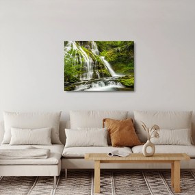 Tablou pe sticlă - Cascada, Wind River Valley (70x50 cm)