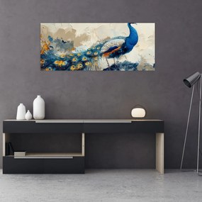 Tablou - Peacock, pictură (120x50 cm)