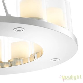 Lustra realizata manual, finisaj otel inoxidabil, telecomanda, Summit 90cm 111305 HZ