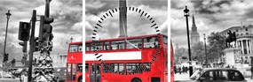 Tablou - Trafalgar Square (cu ceas) (90x30 cm)