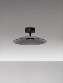 Plafoniera LED design modern POLIFEMO fumuriu, 40cm