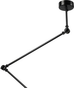 Brilagi - Lustră LED pe tijă IRONBEAM 1xE27/60W/230V neagră