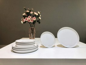 Set 4 Farfurii Casablanca (2F+2F Alb)