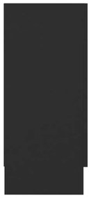 Servanta, negru, 120 x 30,5 x 70 cm, PAL 1, Negru, Lemn compozit