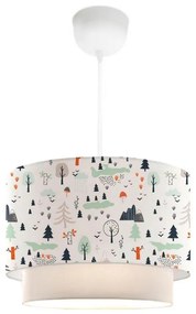 Lustră pentru copii CANDY 1xE27/40W/230V alb/multicolor