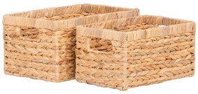 Coșuri Passo, hiacint de apă, natural, 2 buc