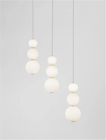 Lustra dimabila moderna cu 3 pendule LED FLEA