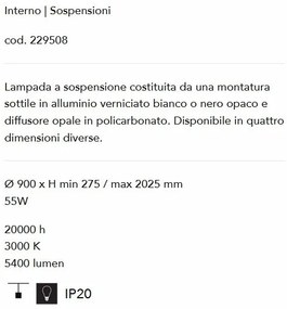 Lustra LED design modern ORACLE SLIM SP D090 ROUND 3000K ON-OFF BK