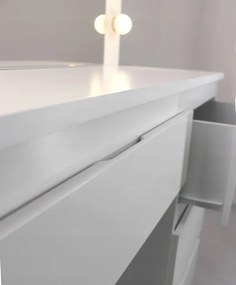 Masă de toaletă cu lumini LED și sertare