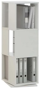 FMD Fmd dulap rotativ de dosare deschis, alb, 34 x 34 x 108 cm