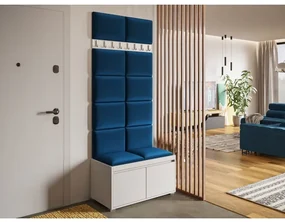 Mobilier pentru hol Kendora 80 (cu 12 buc panouri tapițate Pazara 40x30) (manila 26). 1054006