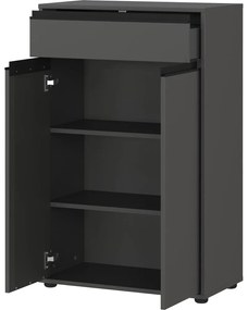 Dulap de baie gri antracit înalt 63x98 cm Lemont – Germania