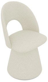 Scaun de sufragerie crem tapițat Kalo – Makamii