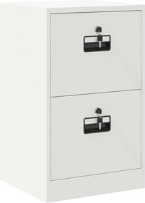 vidaXL Dulap pentru Fișiere cu sertar cu raft Alb 45,5 x 42 x 74,5 cm