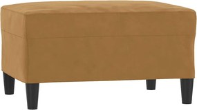 vidaXL Taburet, maro, 70x55x41 cm, catifea