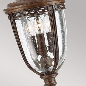 Lampă de exterior Feiss FE-EB4-M-BRB ENGLISH BRIDLE 3xE14/60W/230V IP44