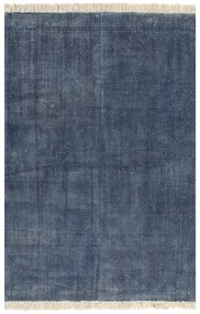 Covor Kilim, albastru, 160 x 230 cm, bumbac Albastru, 160 x 230 cm