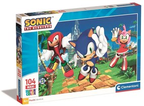 Sonic Ariciul Amy Rose 104 piese maxi puzzle Clementoni
