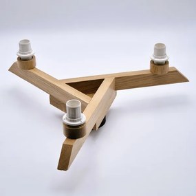 Lustr ANTONIO 3xE14/40W/230V, montaj plafon, stejar